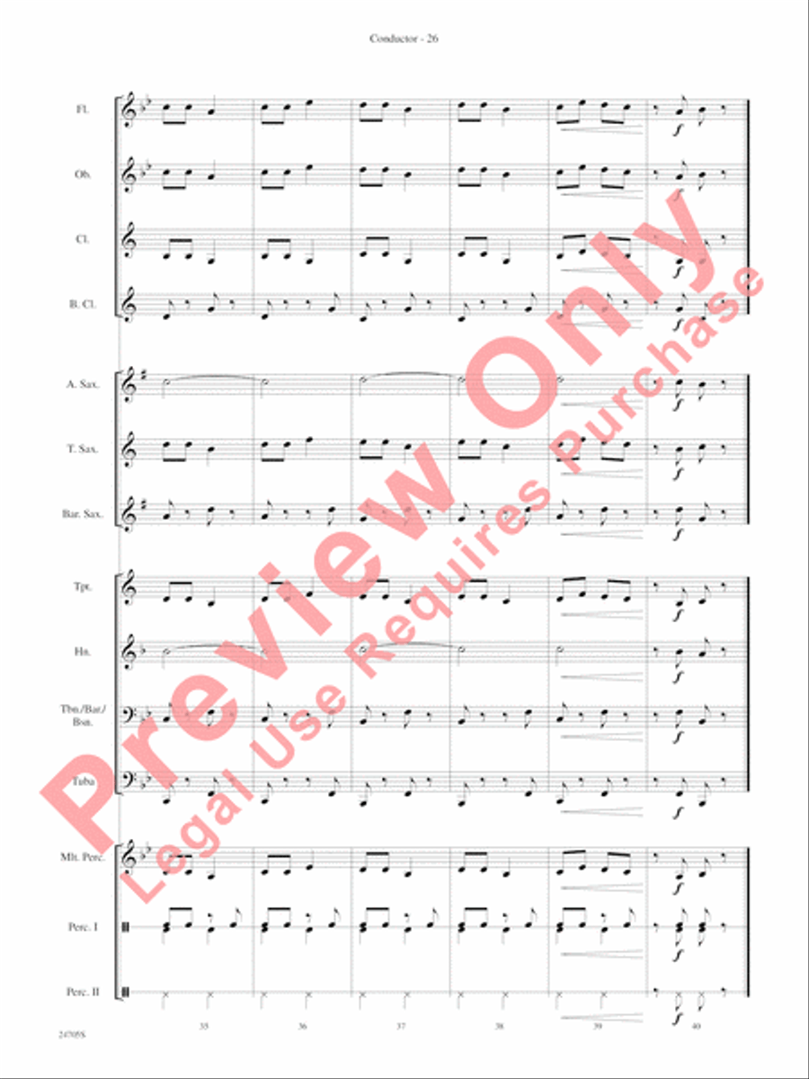 Belwin Beginning Band Kit #2 Concert Band scores gallery preview page 29