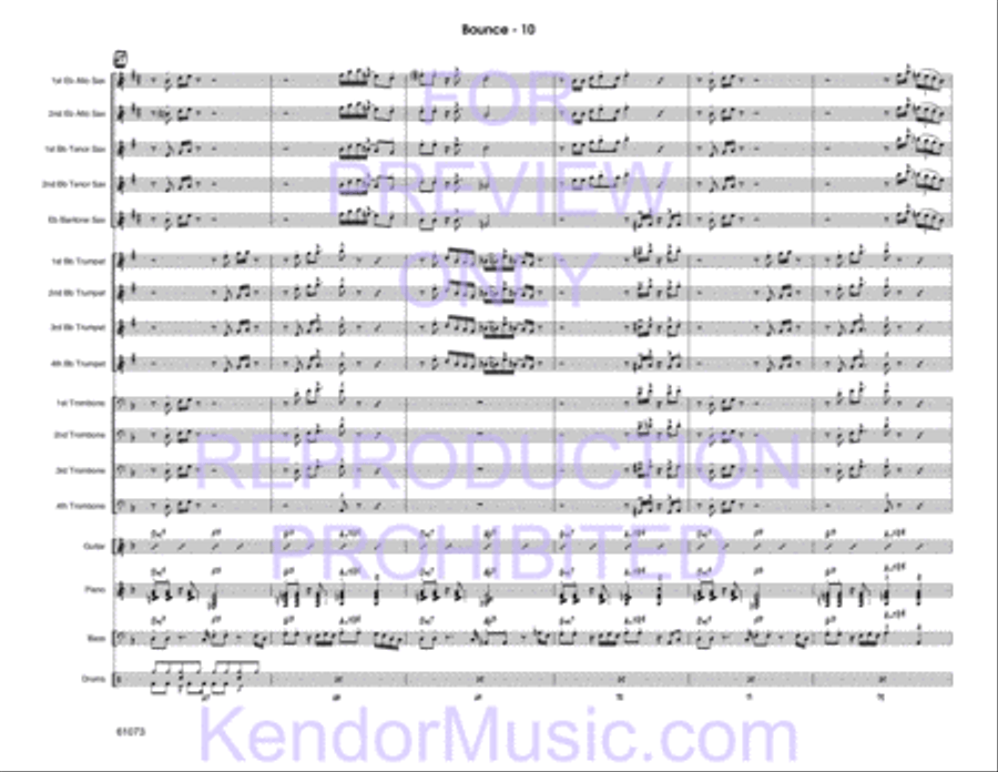 Bounce Jazz Ensemble scores gallery preview page 11