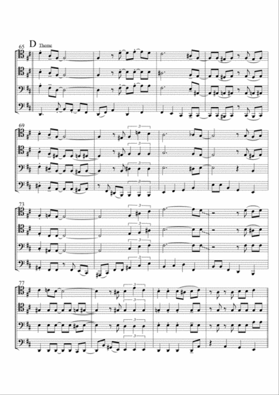 All Of Me Brass Quartet scores gallery preview page 6