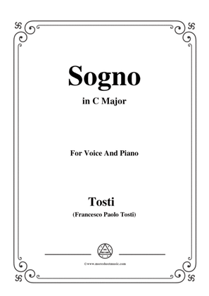 Tosti-Sogno in C Major,for Voice and Piano