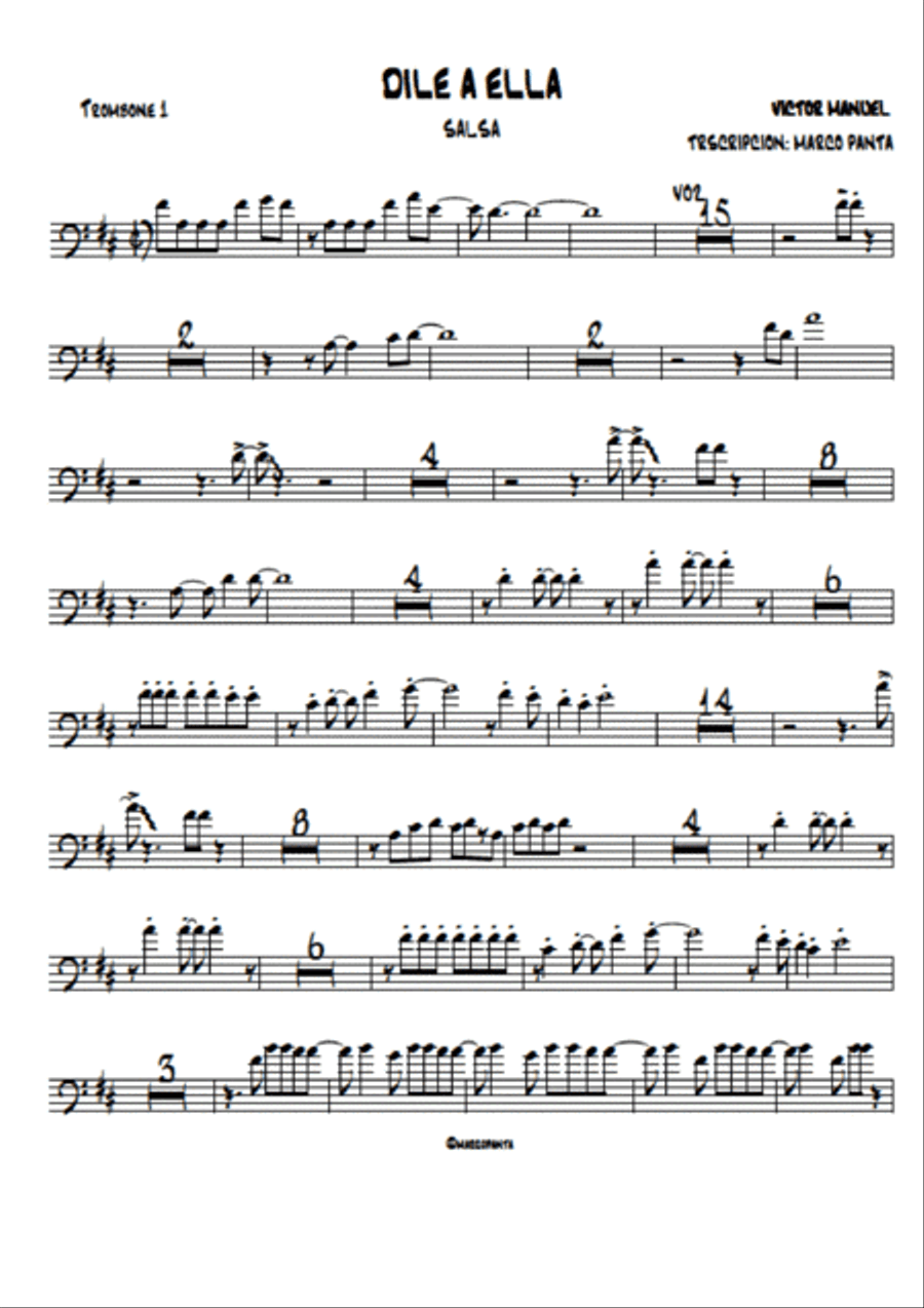DILE A ELLA DILE A ELLA Jazz Ensemble scores gallery preview page 5