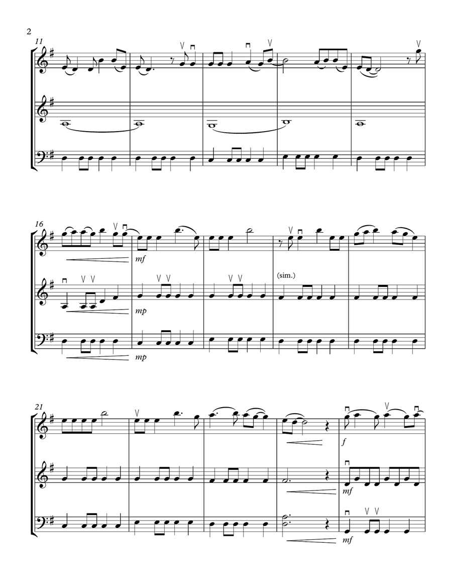 Wildest Dreams String Trio scores gallery preview page 2