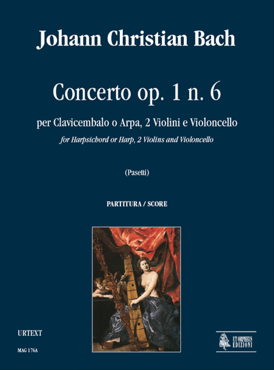 Concerto Op. 1 No. 6 for Harpsichord or Harp, 2 Violins and Violoncello Orchestra scores gallery preview page 1