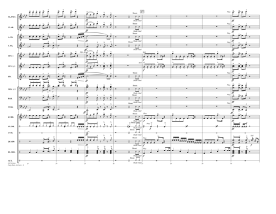 Party Rock Anthem - Full Score Marching Band scores gallery preview page 4