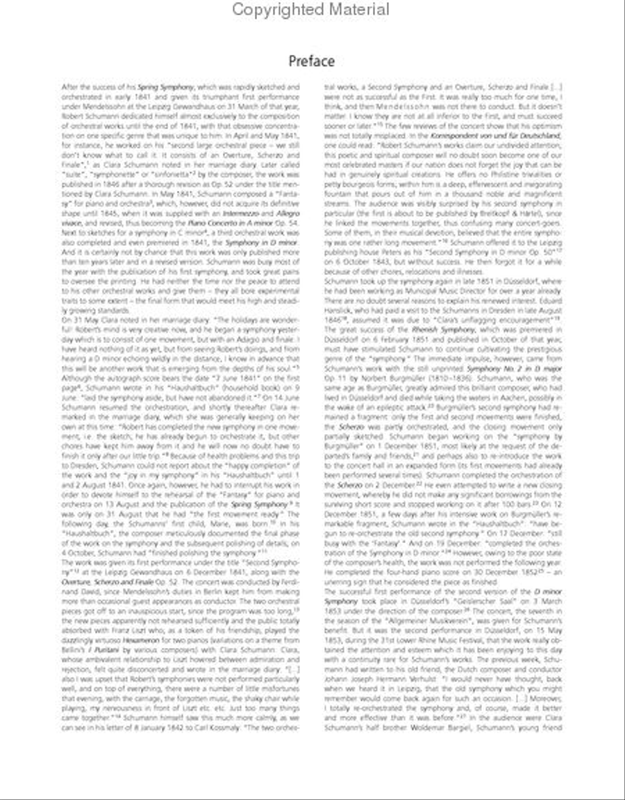Symphony No. 4 in D minor Op. 120 Orchestra scores gallery preview page 5