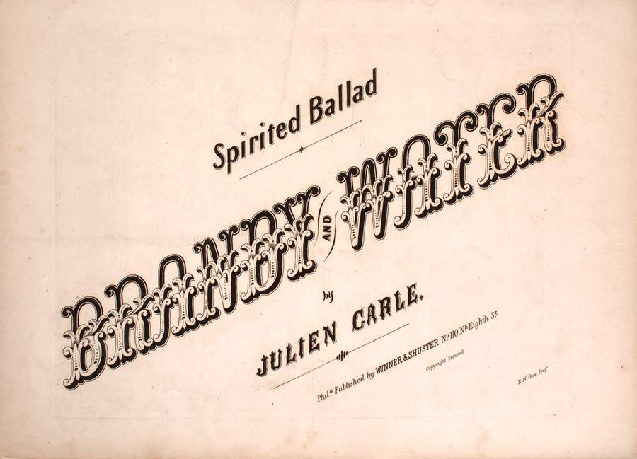 Brandy and Water. Spirited Ballad