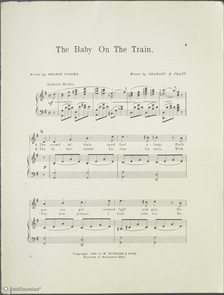 The Baby On The Train Piano, Vocal scores gallery preview page 2