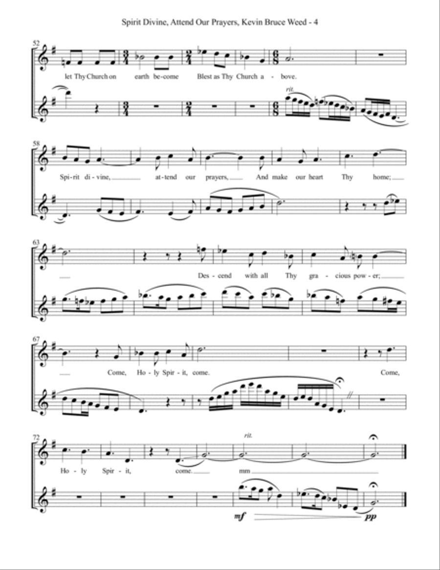 Three Songs On The Holy Spirit Chamber Music scores gallery preview page 4