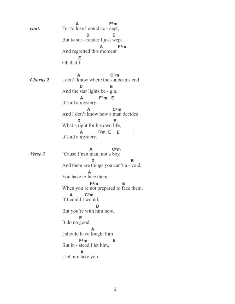 Fight Test Acoustic Guitar scores gallery preview page 2