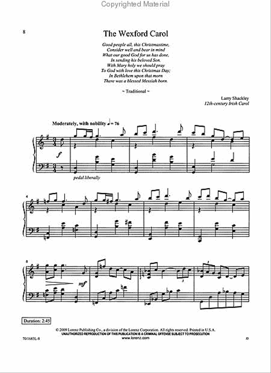 The International Carol Library - British Isles Piano Solo scores gallery preview page 3