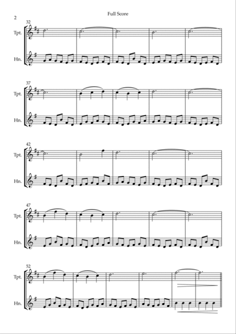Cornfield Chase Brass Duet scores gallery preview page 2
