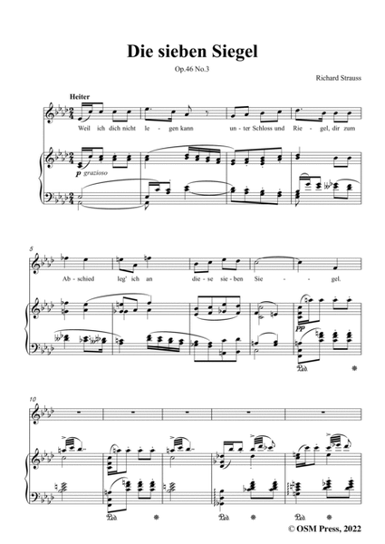 Richard Strauss-Die sieben Siegel,in A flat Major image number null