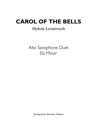 Book cover for Carol of The Bells Alto Saxophone Duet