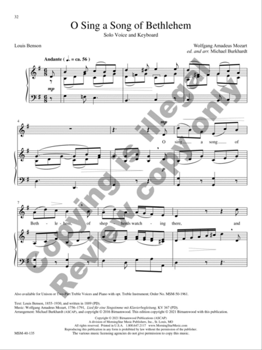 Classical Solos for the Church Year High Voice scores gallery preview page 17