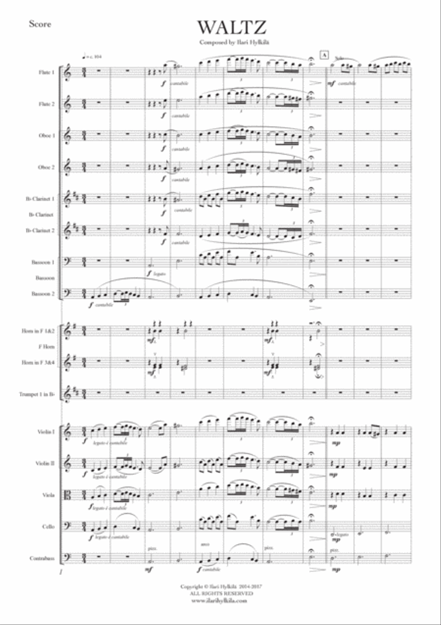 Waltz (for Full Orchestra) Full Orchestra scores gallery preview page 3