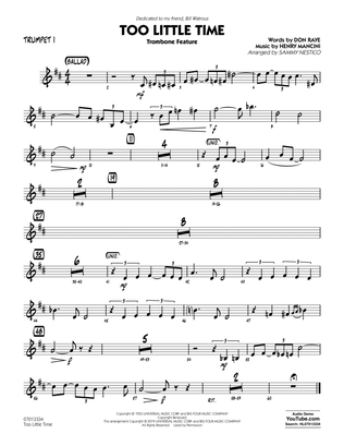 Too Little Time (arr. Sammy Nestico) - Conductor Score (Full Score) - Trumpet 1