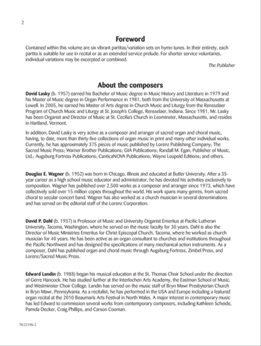 Our Hope for Years to Come Organ scores gallery preview page 2