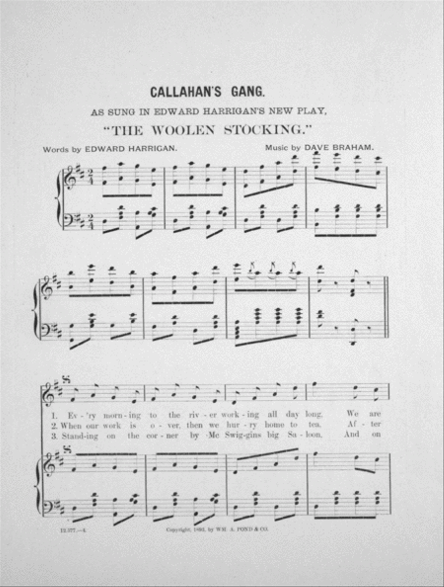 Callahan's Gang. Song Voice scores gallery preview page 2