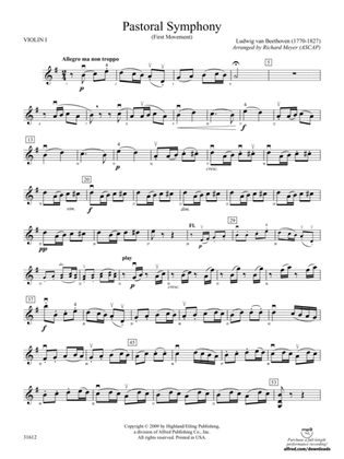 Pastoral Symphony (First Movement): 1st Violin