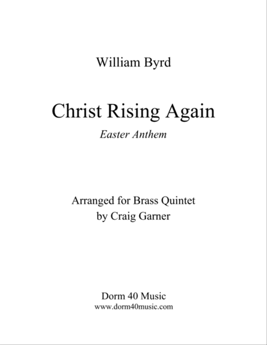 Christ Rising Again Christ Rising Again Brass Ensemble scores gallery preview page 1