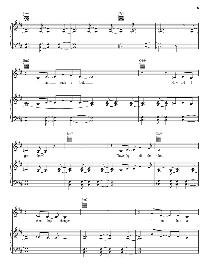 Hear My Call Piano, Vocal, Guitar scores gallery preview page 5