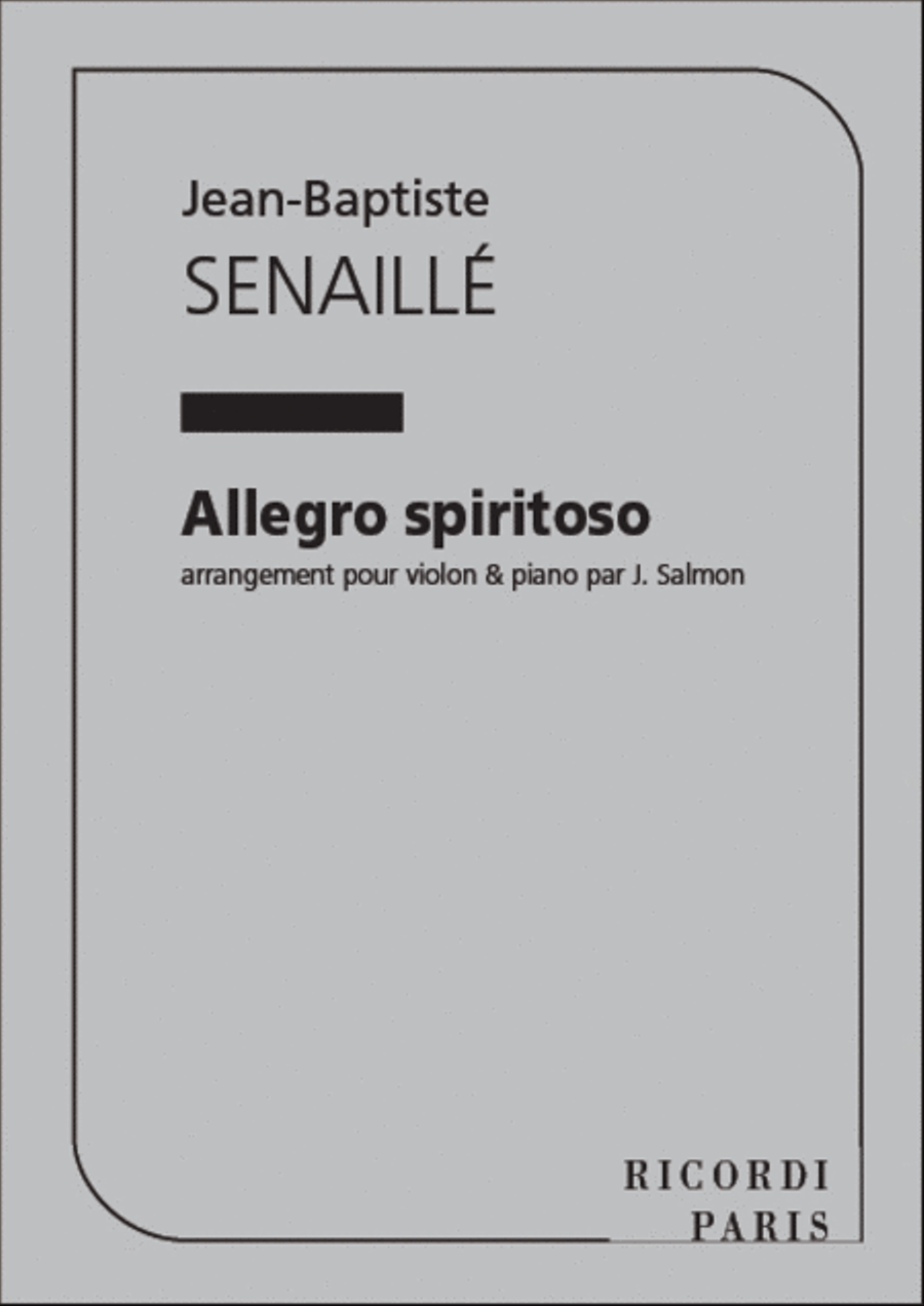Allegro Spiritoso Violin Solo scores gallery preview page 1