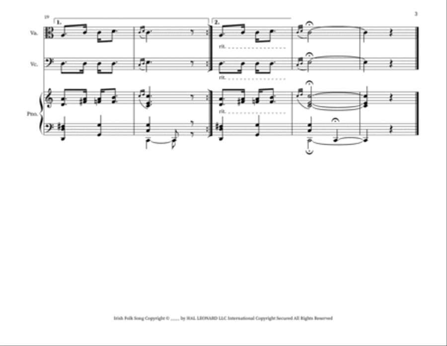 That's An Irish Lullaby String Duet scores gallery preview page 3