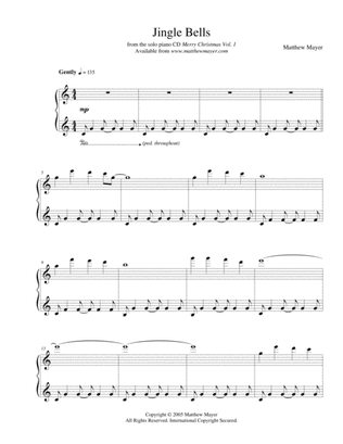 Jingle Bells - Instrumental Solo Piano Arrangement