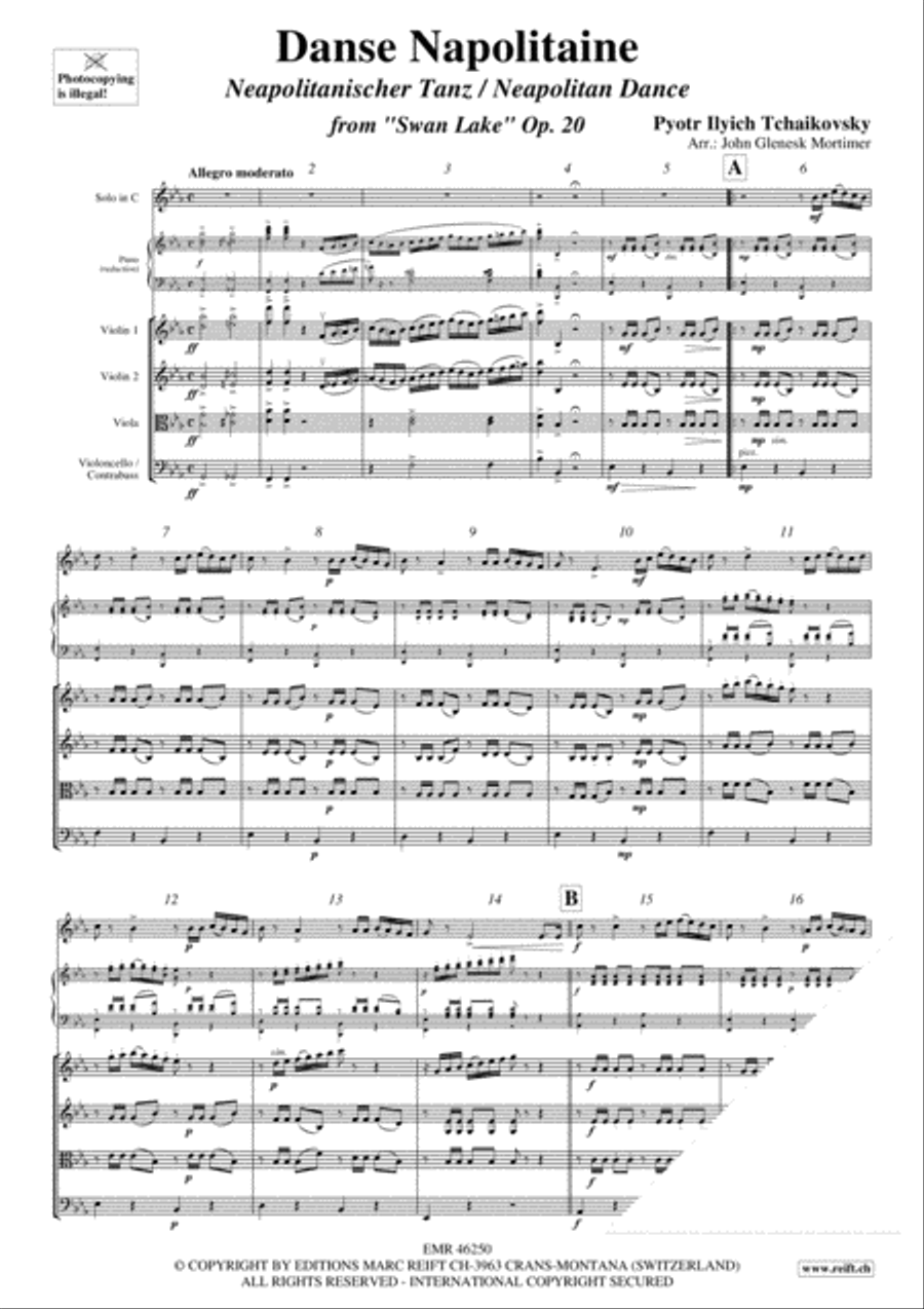 Danse Napolitaine String Orchestra scores gallery preview page 3