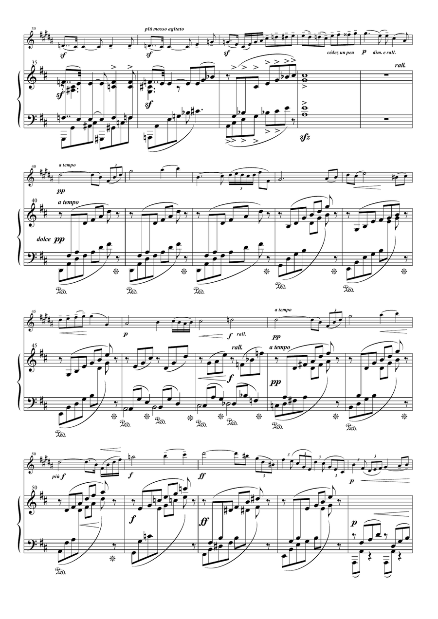 Meditation from Thais for Alto Saxophone and Piano Alto Saxophone scores gallery preview page 5