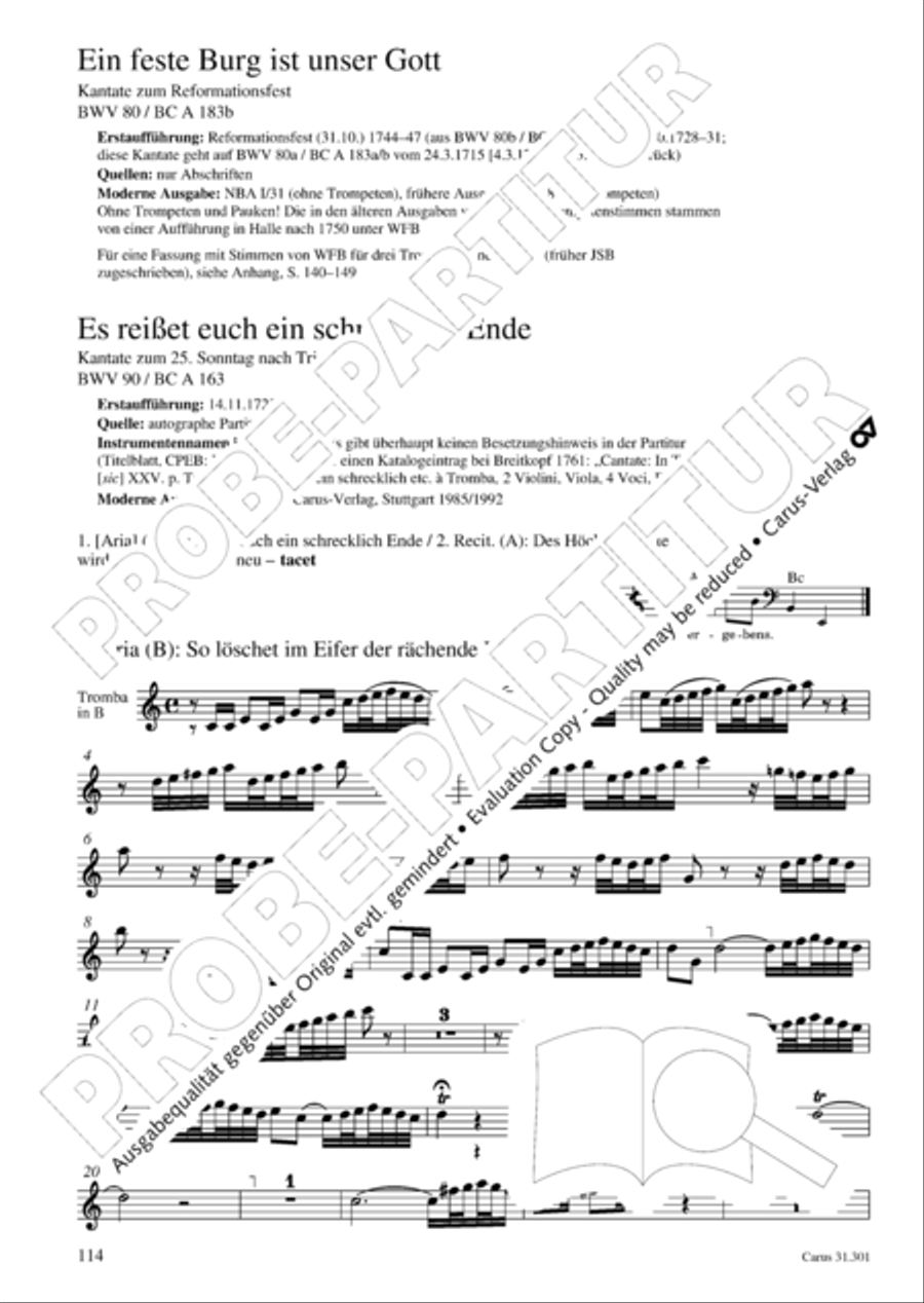 Bach for Brass 1: Cantatas I Voice scores gallery preview page 123