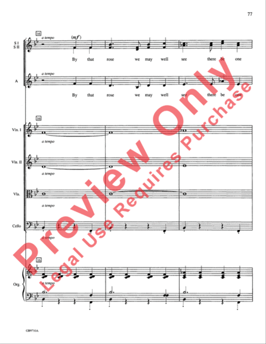 A Festival of Lessons and Carols Choir scores gallery preview page 78