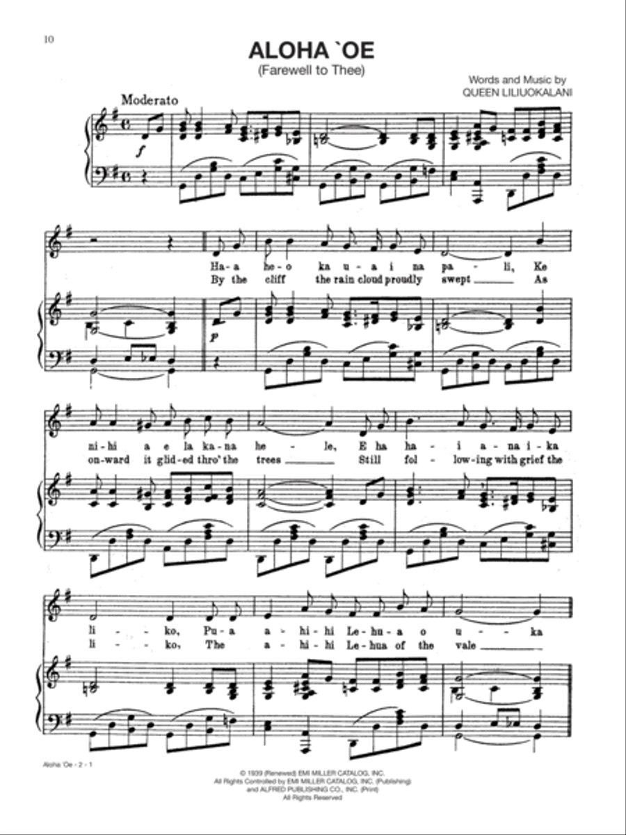 The Hawaiian Sheet Music Collection Piano, Vocal, Guitar scores gallery preview page 4