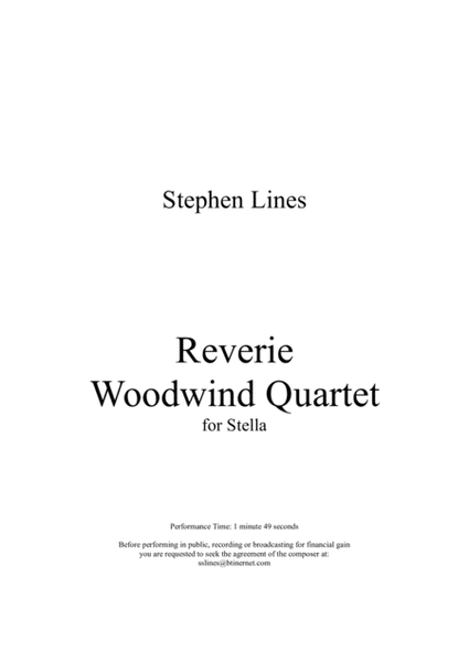 Reverie for Woodwind Quartet image number null