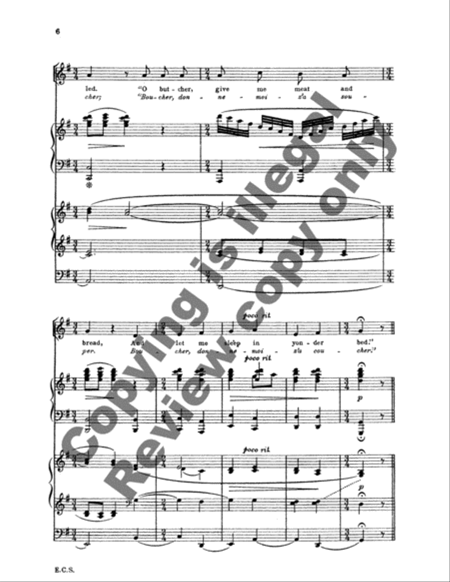The Miracle of St. Nicholas (Le Miracle de Saint Nicolas) SSAA scores gallery preview page 6