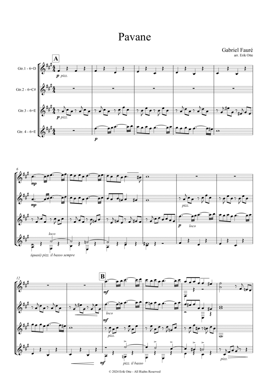 Pavane Chamber Music scores gallery preview page 1