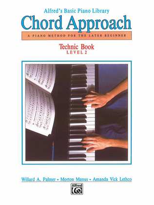 Book cover for Alfred's Basic Piano Chord Approach Technic, Book 2