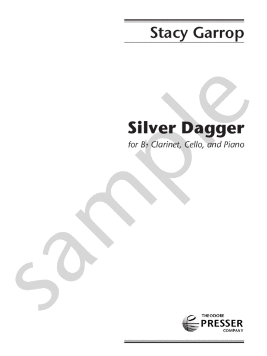 Silver Dagger Chamber Music scores gallery preview page 1