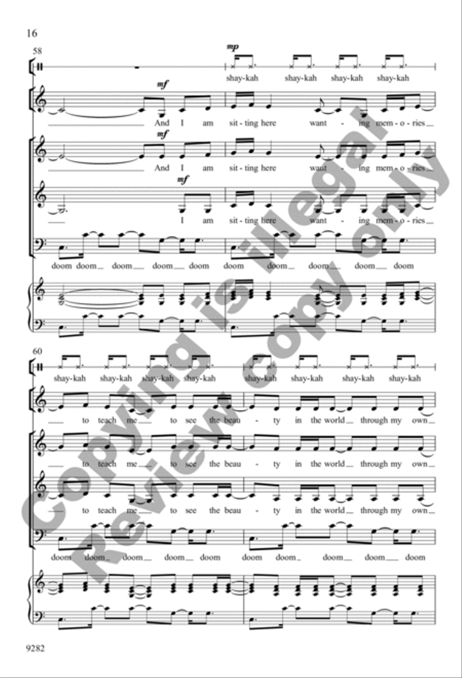 Wanting Memories Wanting Memories 3-Part scores gallery preview page 16