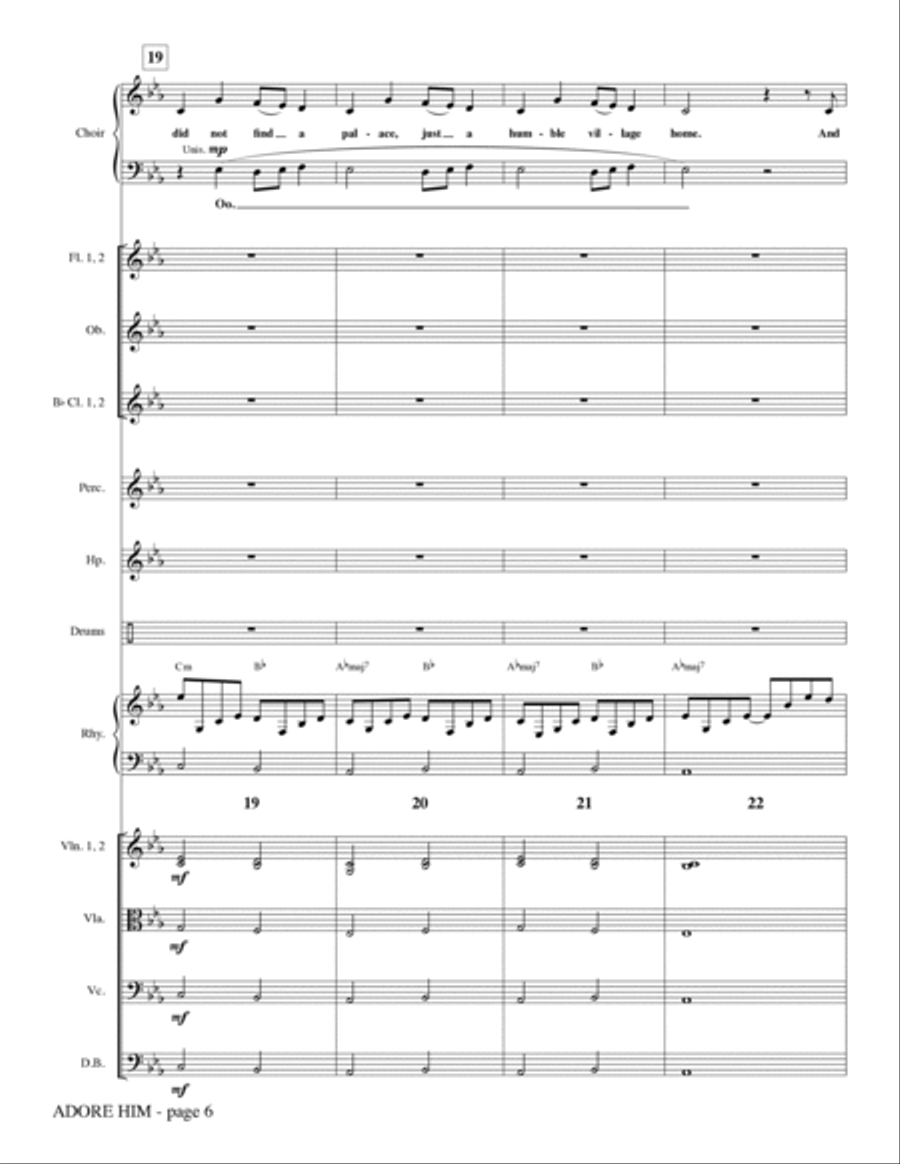 Adore Him - Full Score Adore Him - Full Score Choir scores gallery preview page 5