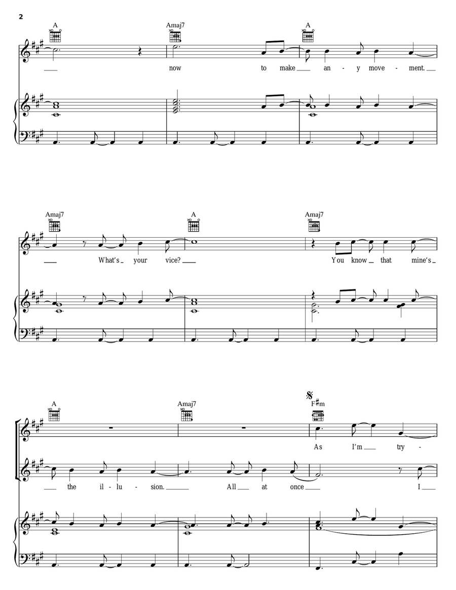 Goodbye Apathy Goodbye Apathy Piano, Vocal, Guitar scores gallery preview page 2