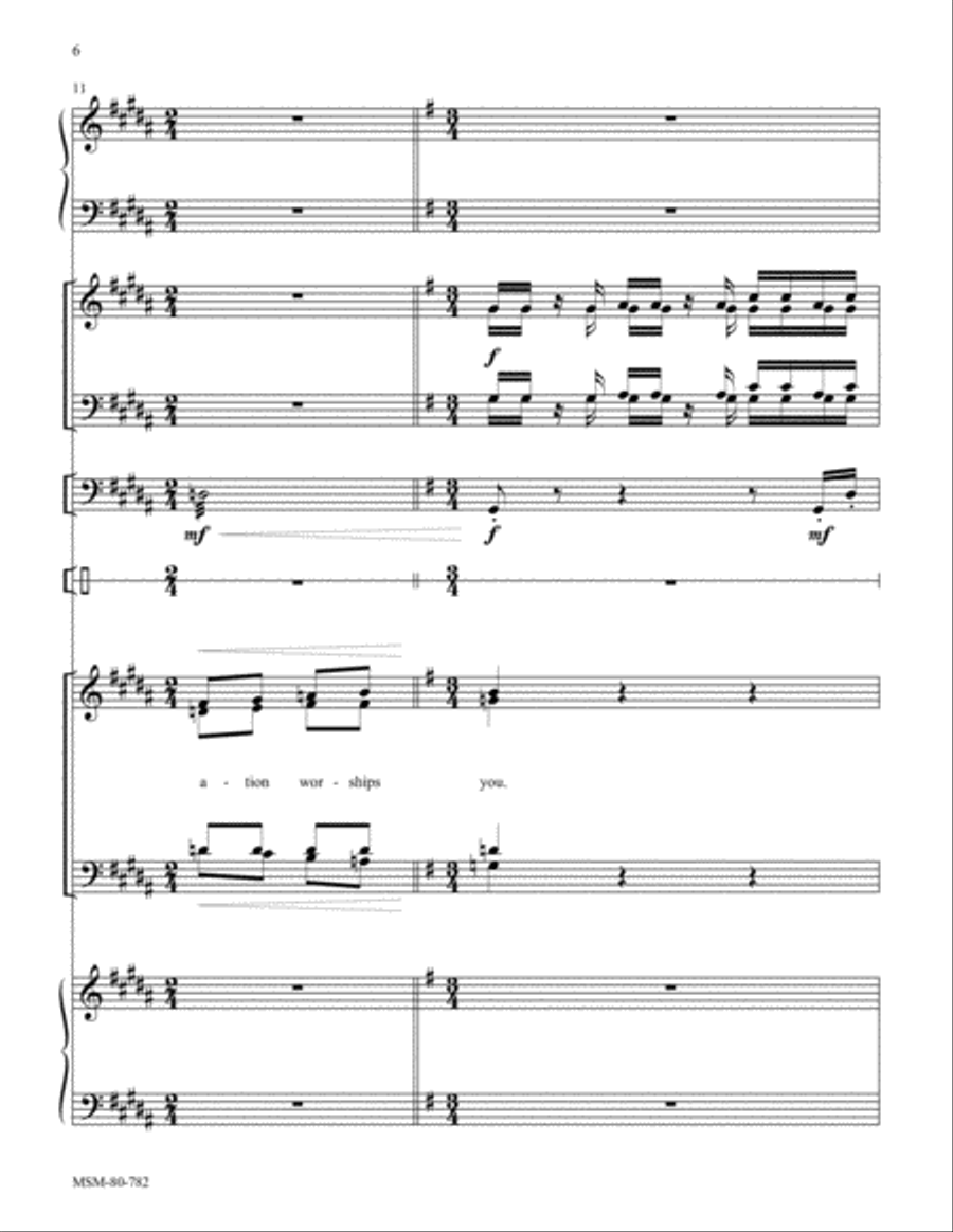 Te Deum Choir scores gallery preview page 6