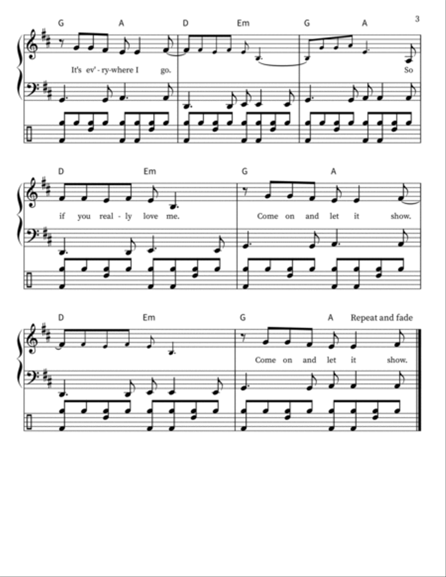 Love Is All Around Small Ensemble scores gallery preview page 3