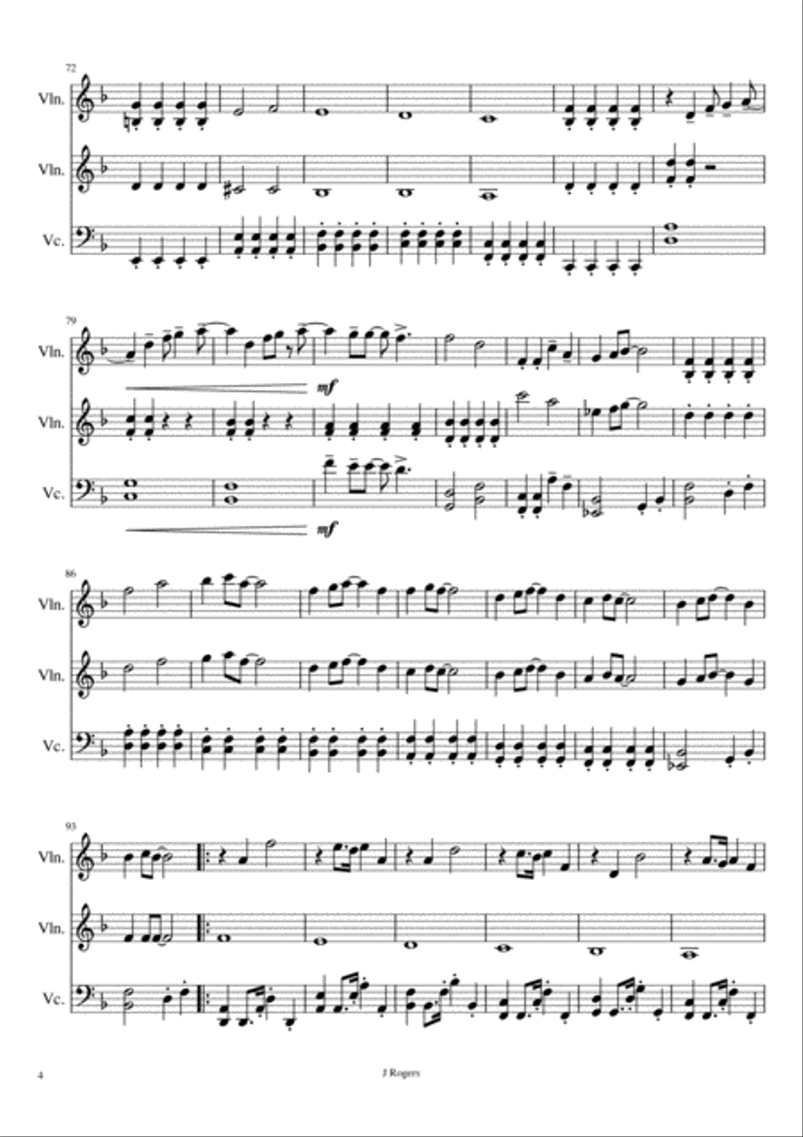 Mr. Blue Sky String Trio scores gallery preview page 4
