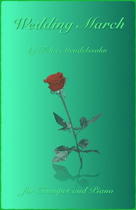 Book cover for Wedding March by Mendelssohn, for Solo Trumpet and Piano