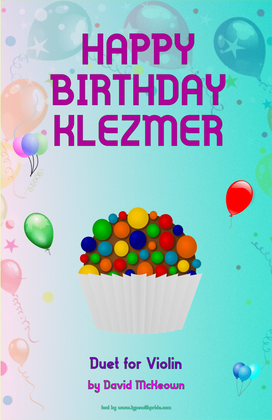Book cover for Happy Birthday Klezmer, for Violin Duet