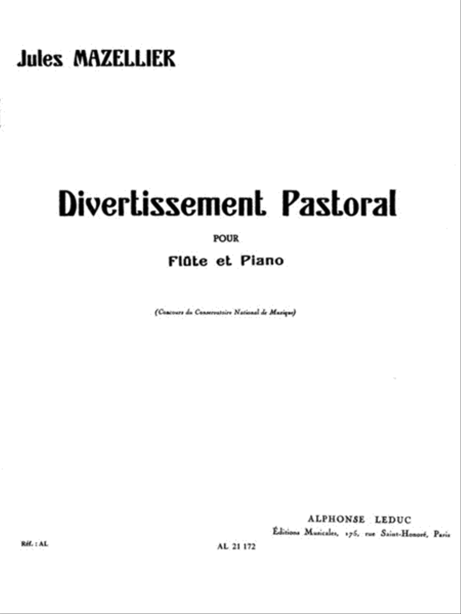 Divertissement Pastoral (flute & Piano)