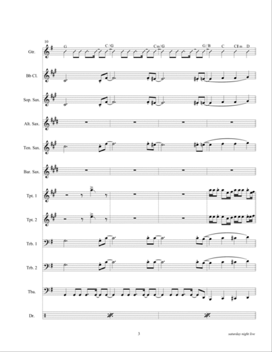 Saturday Night Live Large Ensemble scores gallery preview page 5