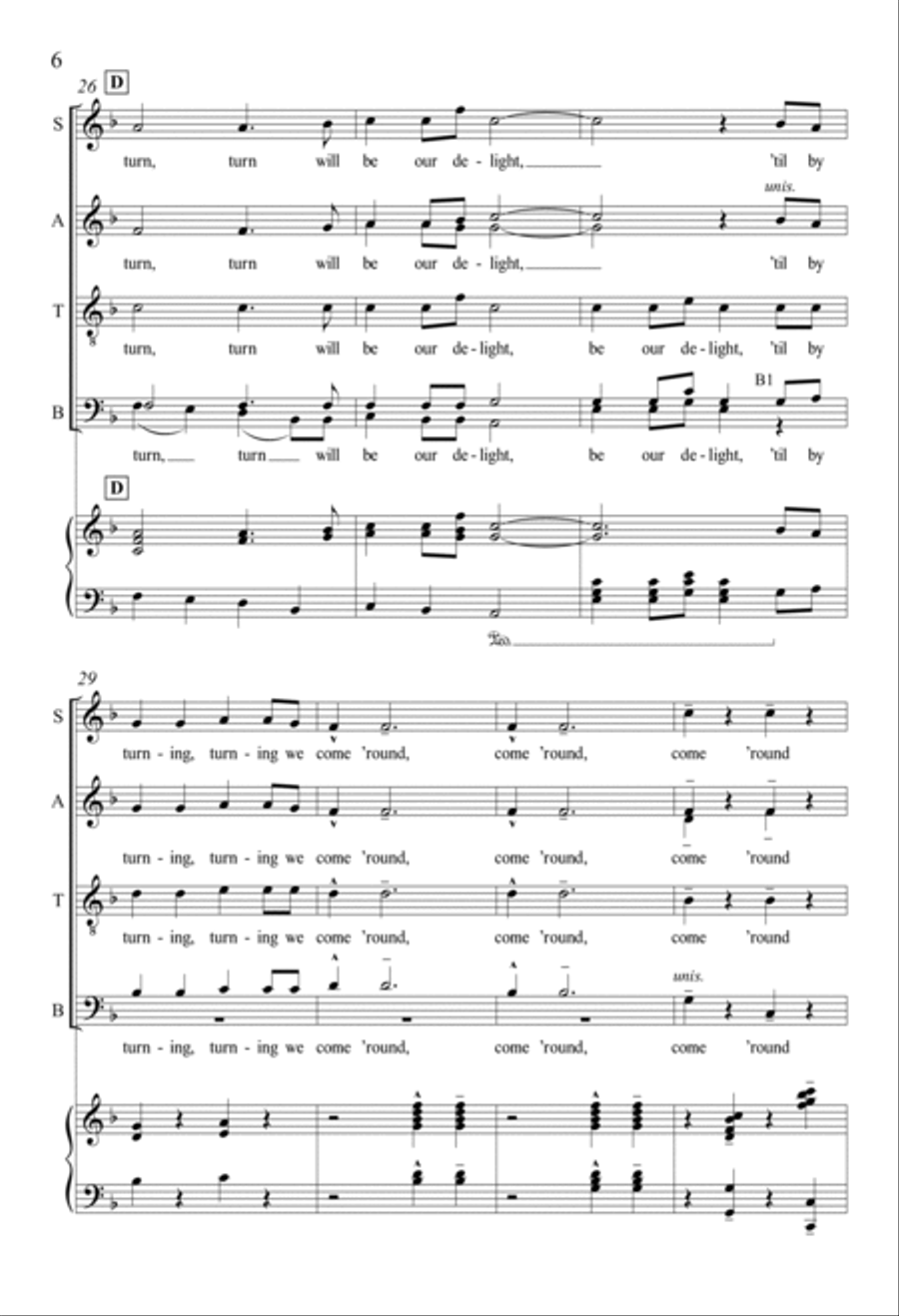 The Gift to Be Free Divisi scores gallery preview page 5