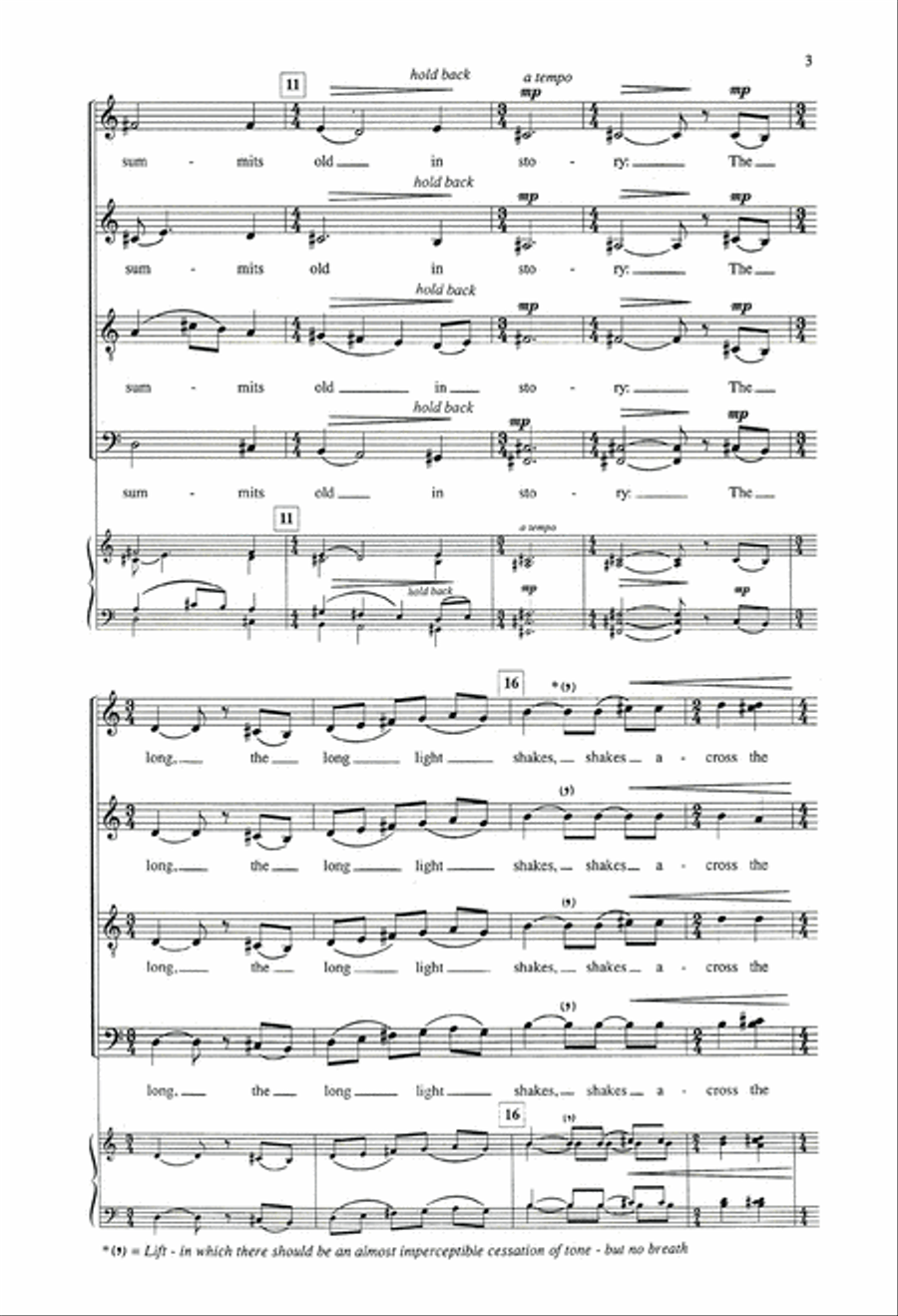 The Splendor Falls On Castle Walls 4-Part scores gallery preview page 3